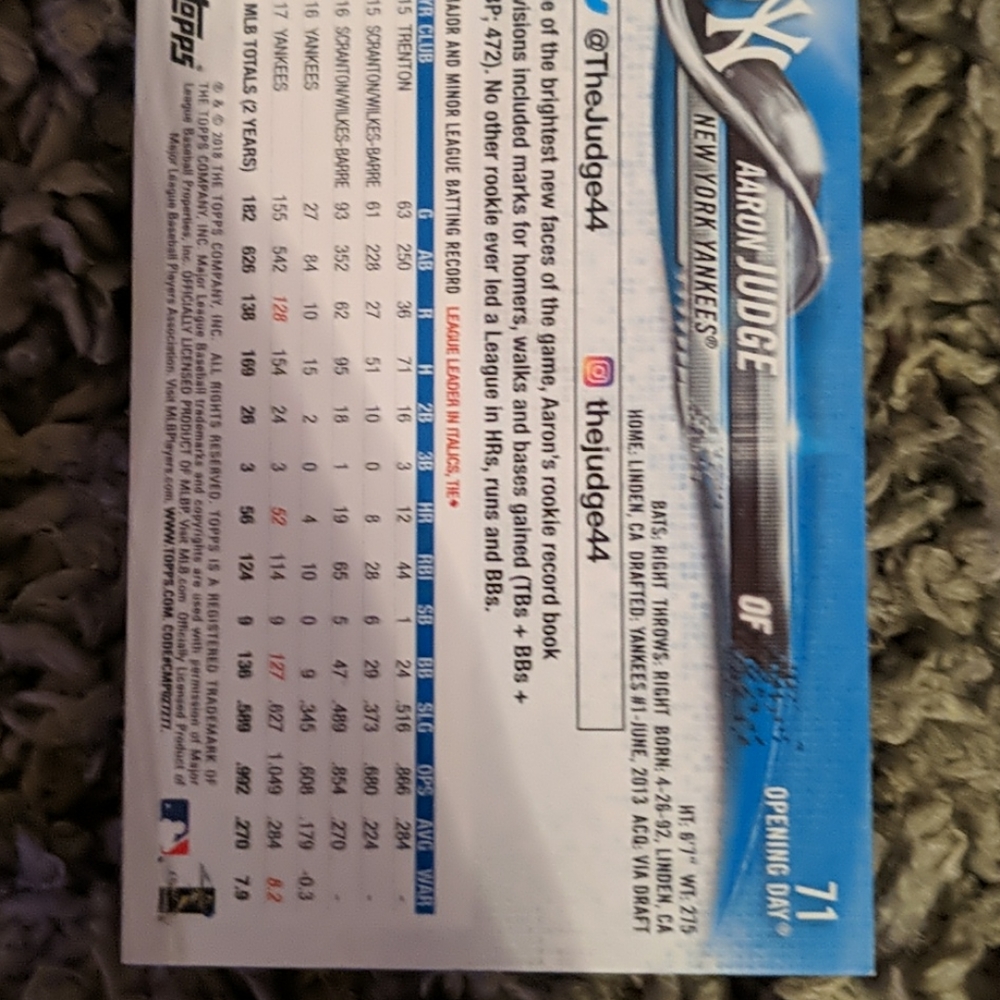 Baseball card - Picture 2 of 2
